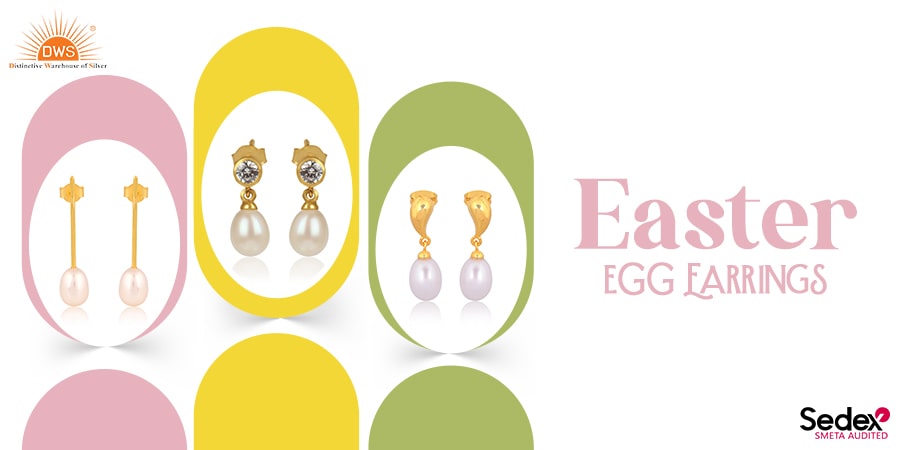 Easter Egg Drop Earrings: Elegant and Graceful Earrings for Easter Brunch or a Festive Party